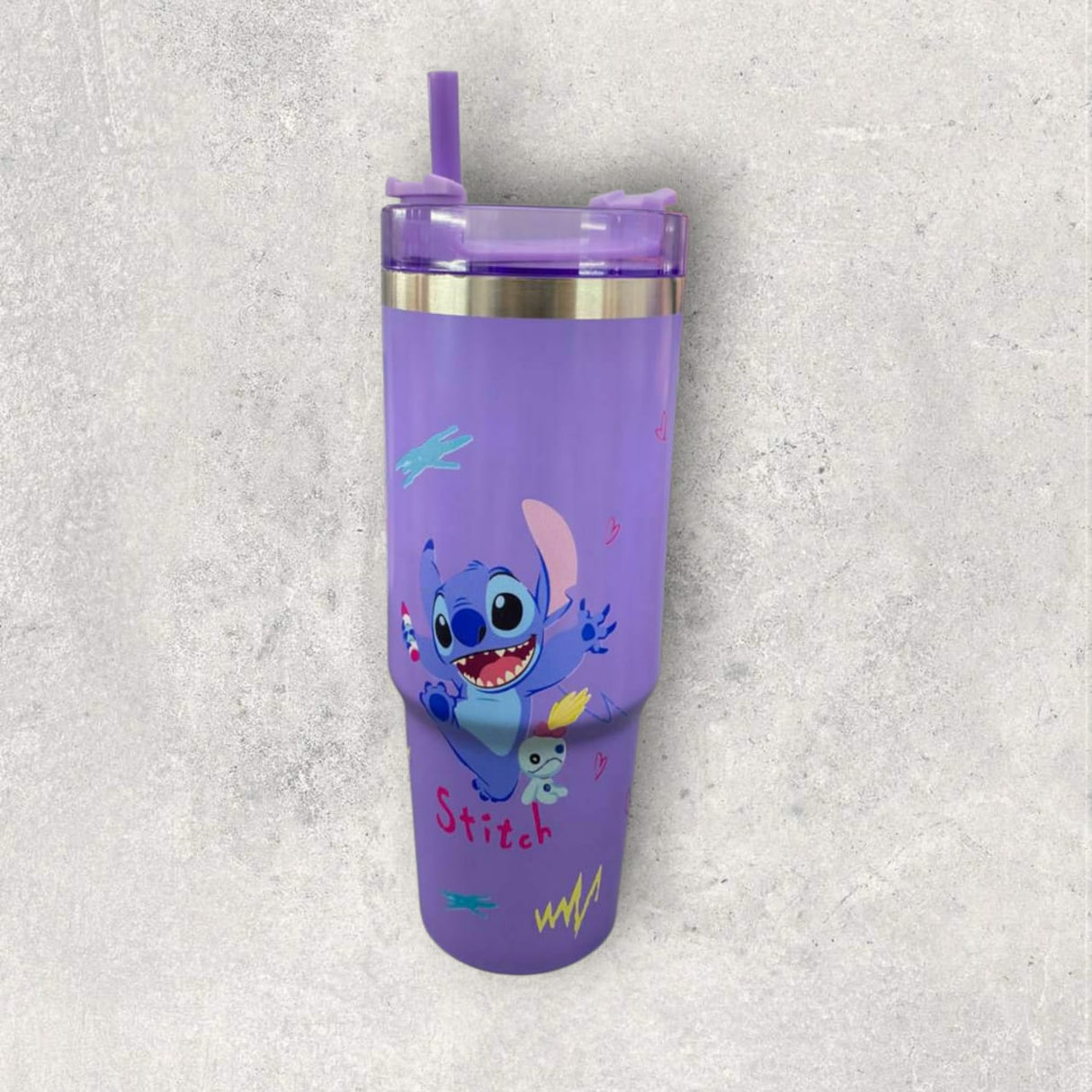 Stitch Stainless Steel Water Bottle