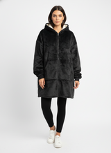 Black Hooded Blanket w zipper