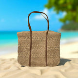 Rectangular Straw Beach Bag