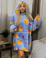 Burger Hooded Blanket