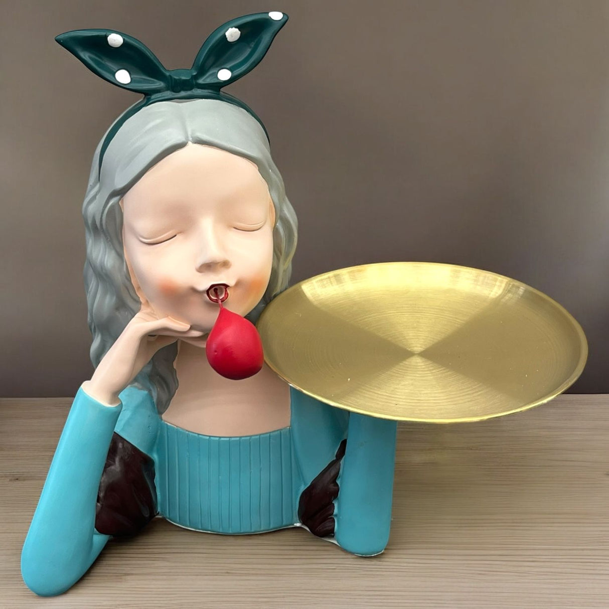 Lady decorative tray