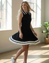 Knit Pleated Dress