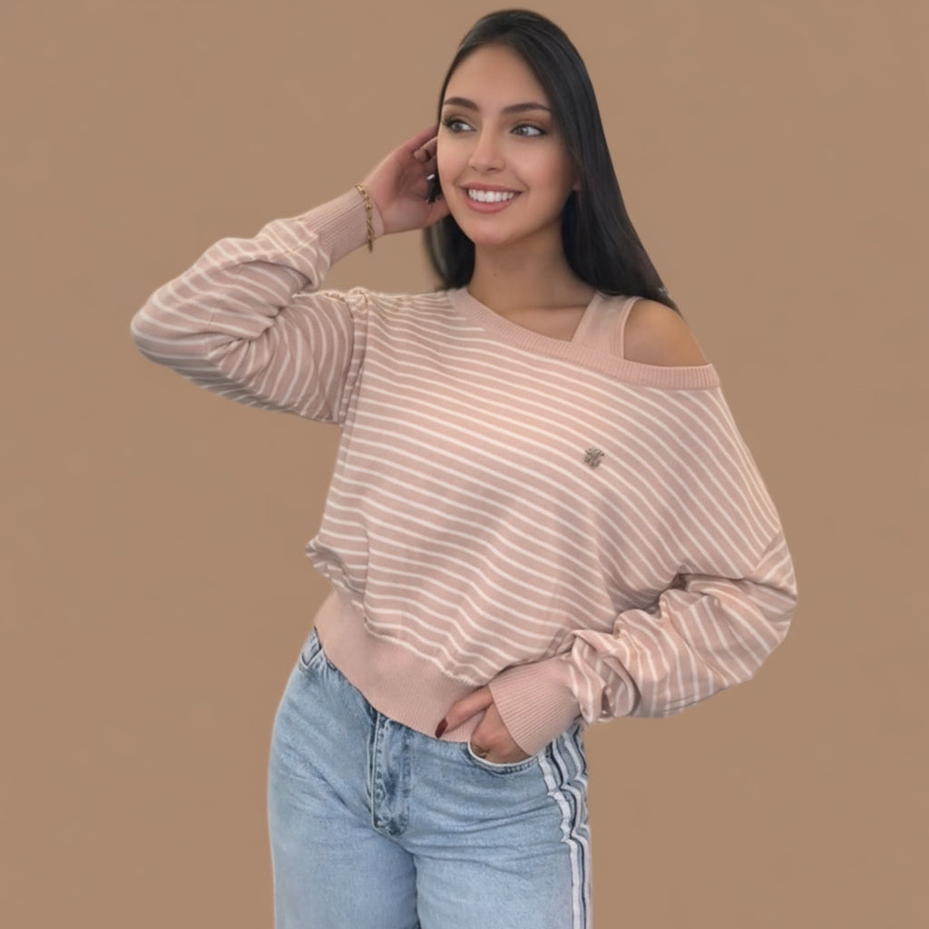 Pink 2 Piece Knit Sweater