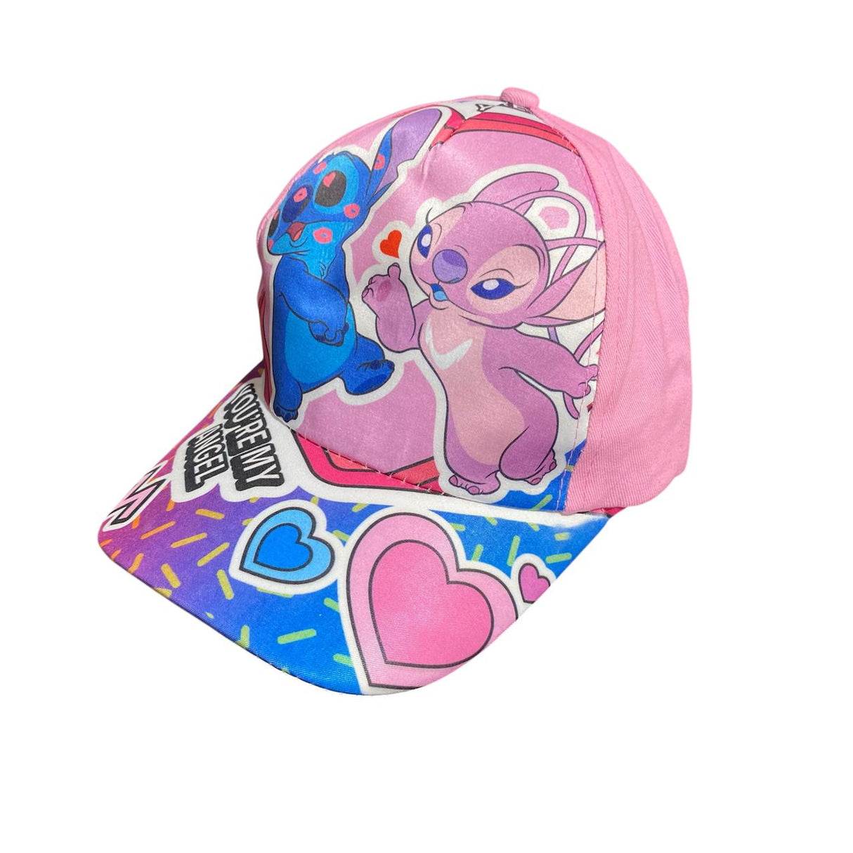 Stitch pink cap