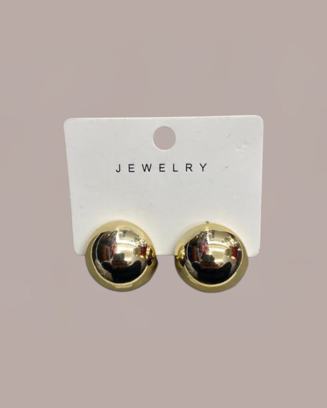 Round Gold Earrings