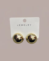 Round Gold Earrings