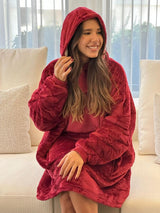 Red Hooded blanket