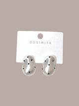 Oval Polka Dots Earring