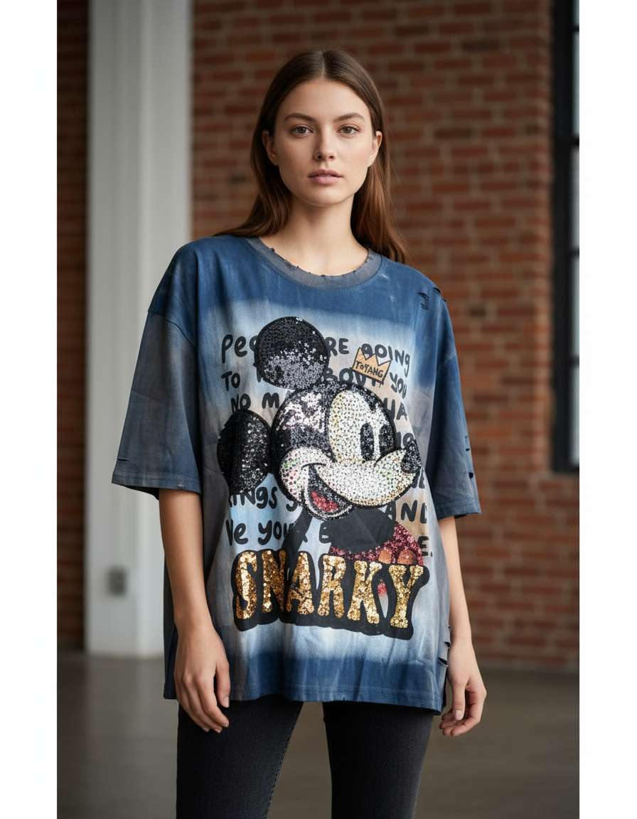 oversized snarky tshirt