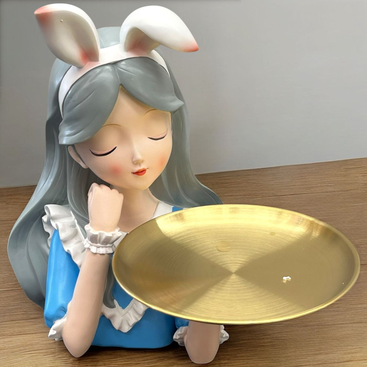 Bunny girl decorative tray