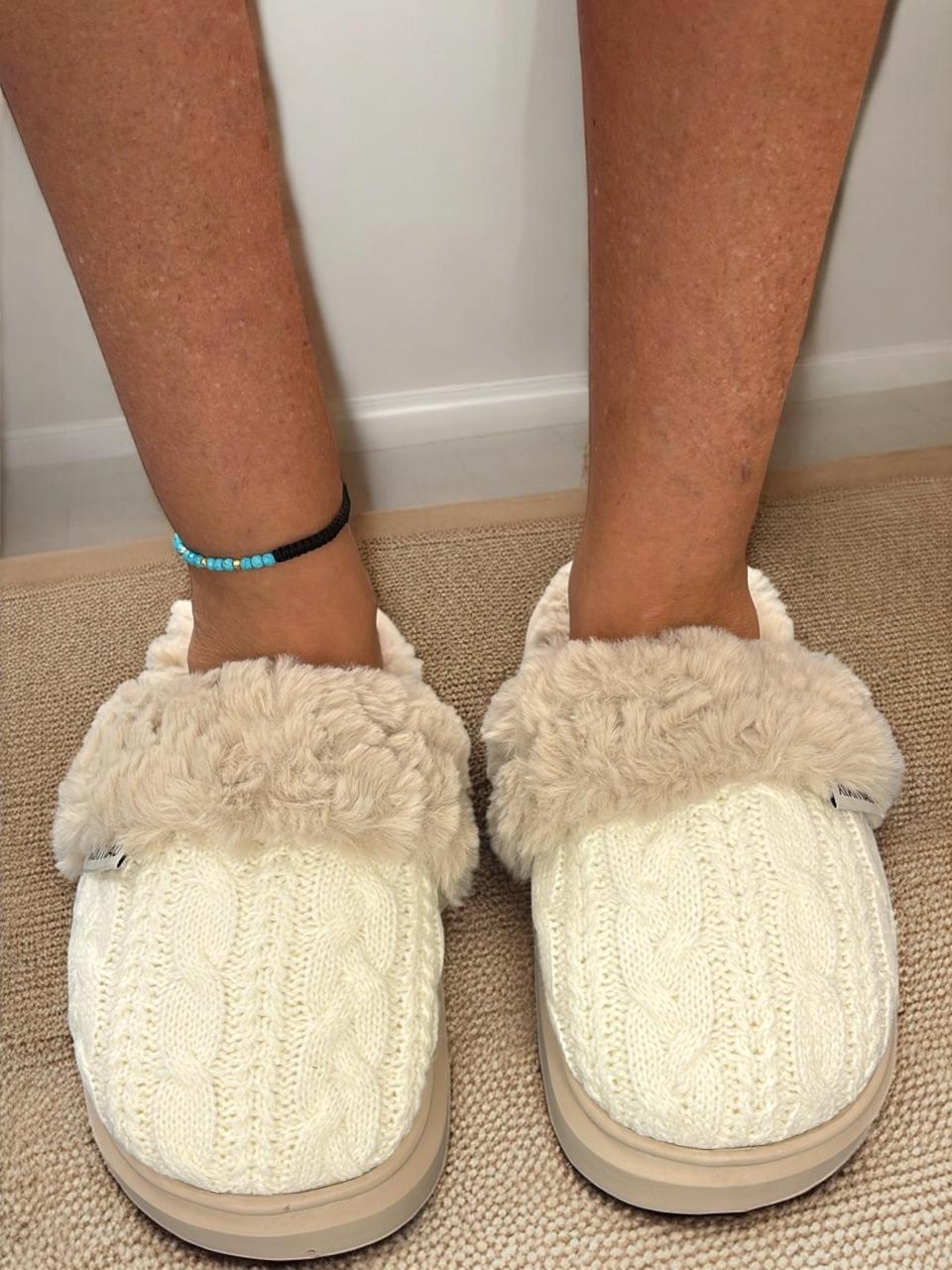 Soft White Slippers
