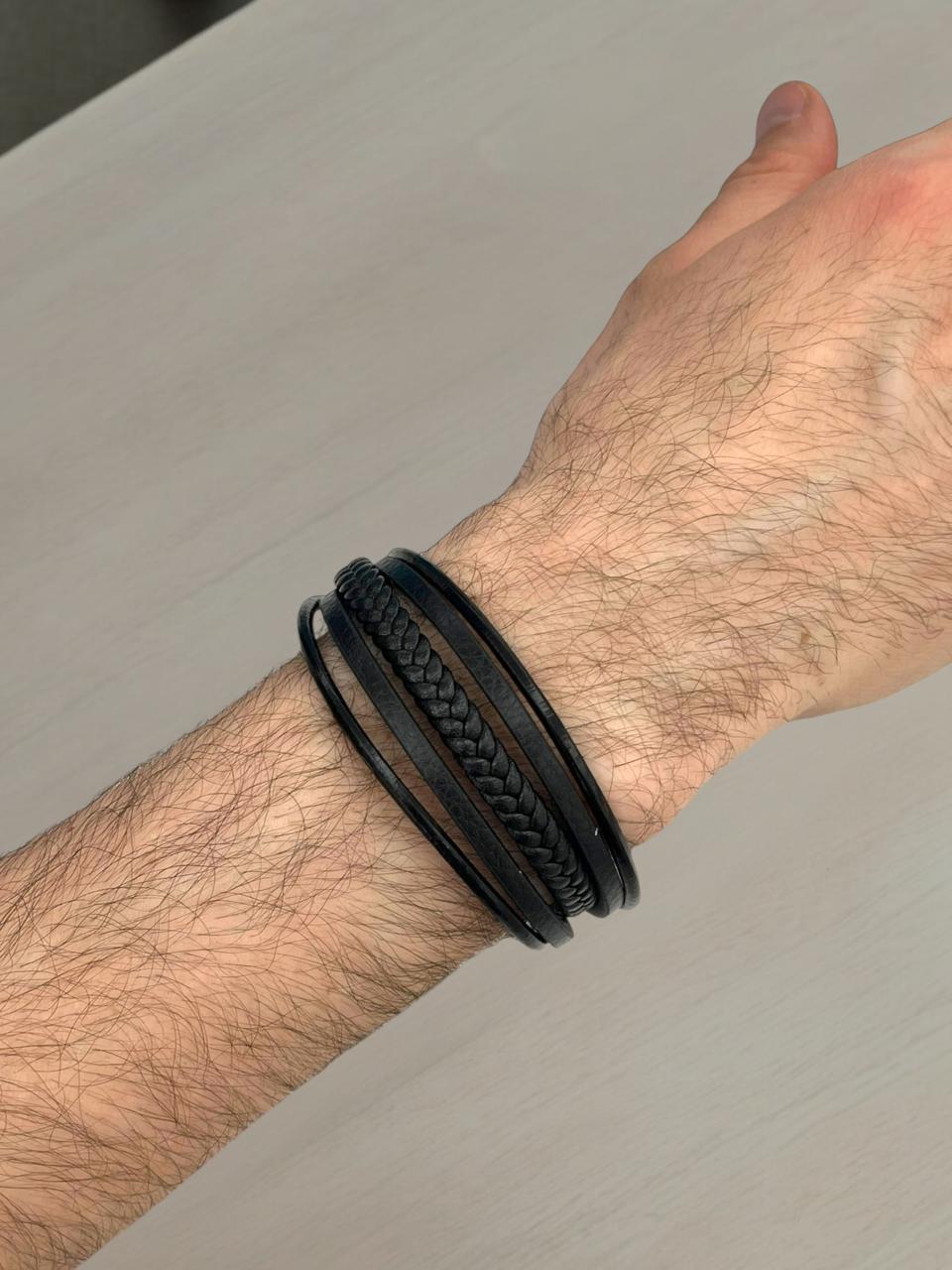 5-Strand Leather Bracelet