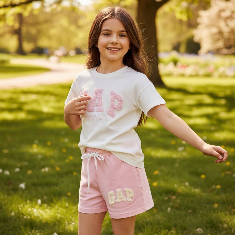 Pink Gap Short Set