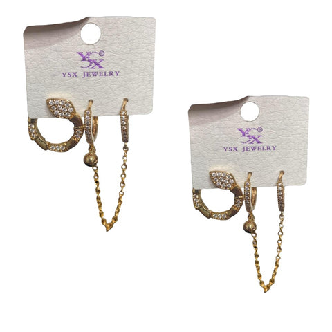 Snake earrings set