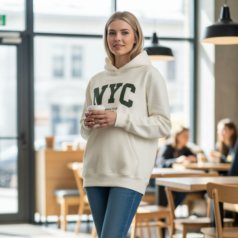 Beige NYC Hoodie