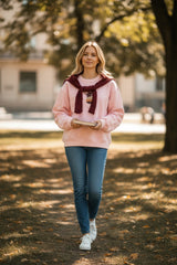 Pineapple sweatshirt + Shoulder Scarf