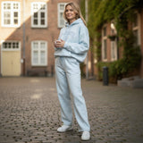Blue comfy woman jogging set