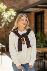 Pineapple sweatshirt + Shoulder Scarf