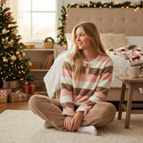 Brown-Pink Fleece PJ