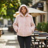 Long Pink Fur Jacket