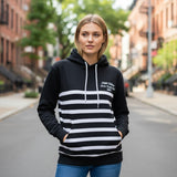 Black Stripped Hoodie