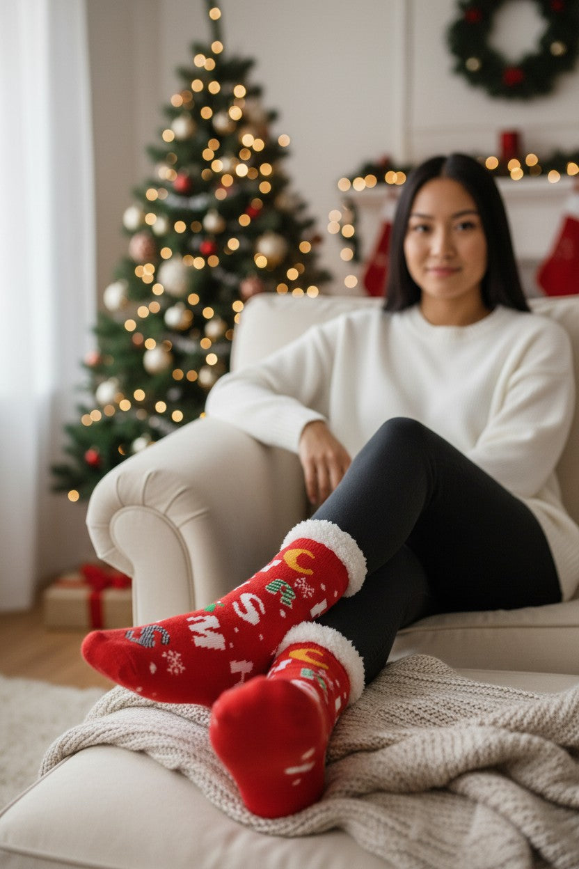 Red Christmas Socks