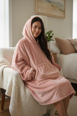Pink Hooded blanket
