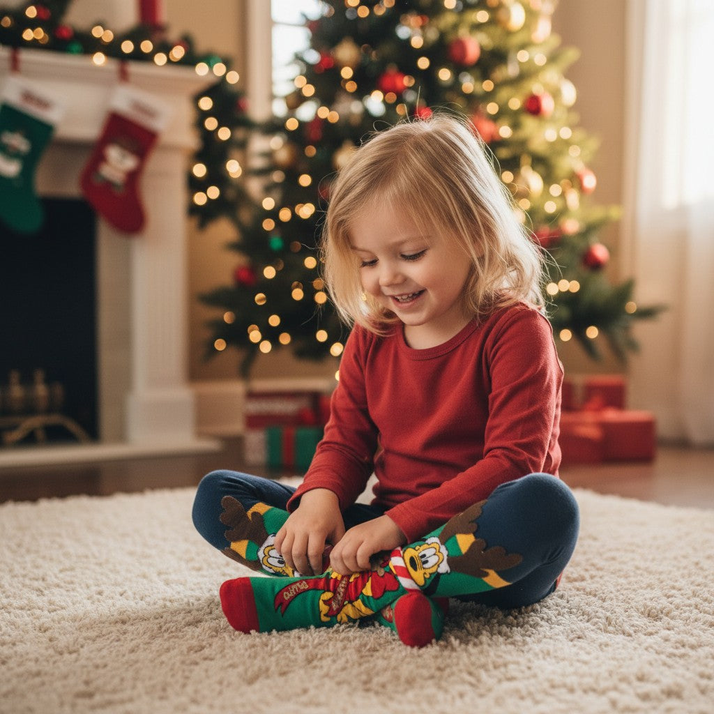 MIckey Christmas Long Socks