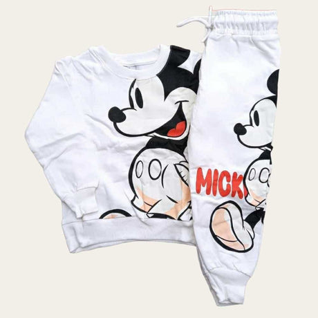 white Mickey Mouse Jogging Set 5