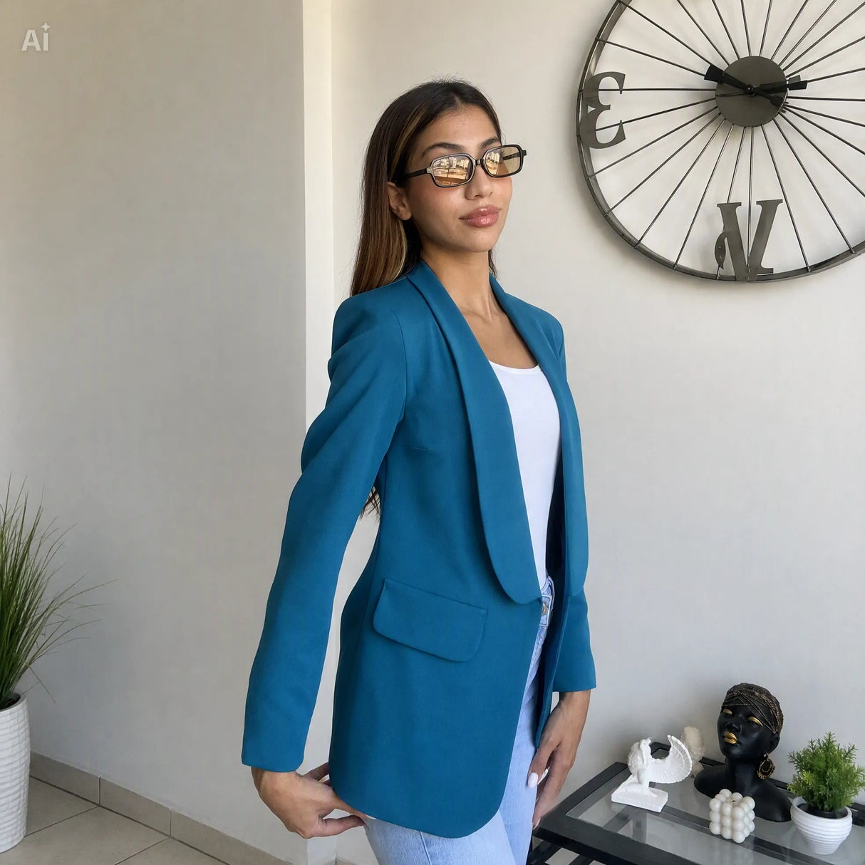Teal Blazer