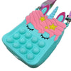 Aqua Cute Unicorn Bag