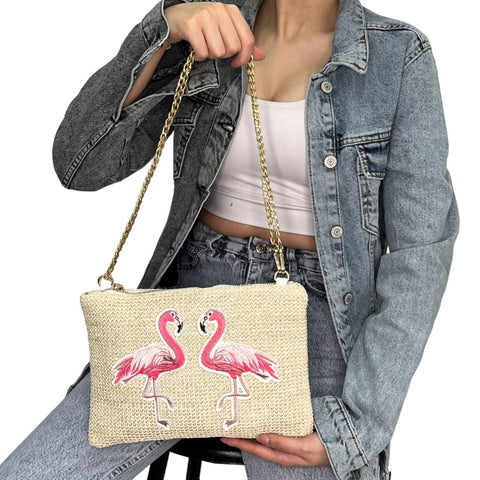 Beige Flamingo Bag