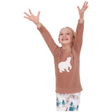Beige Fleece Checkered PJ 2