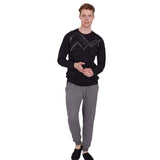 Black-Grey Simple Cotton P