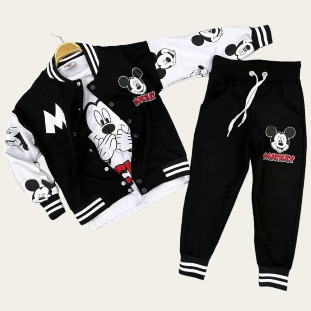 Black And White Mickey Jogging Set 3