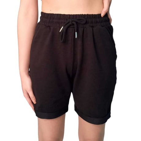 Black Cotton Shorts