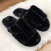 Black Fluffy Slippers 5