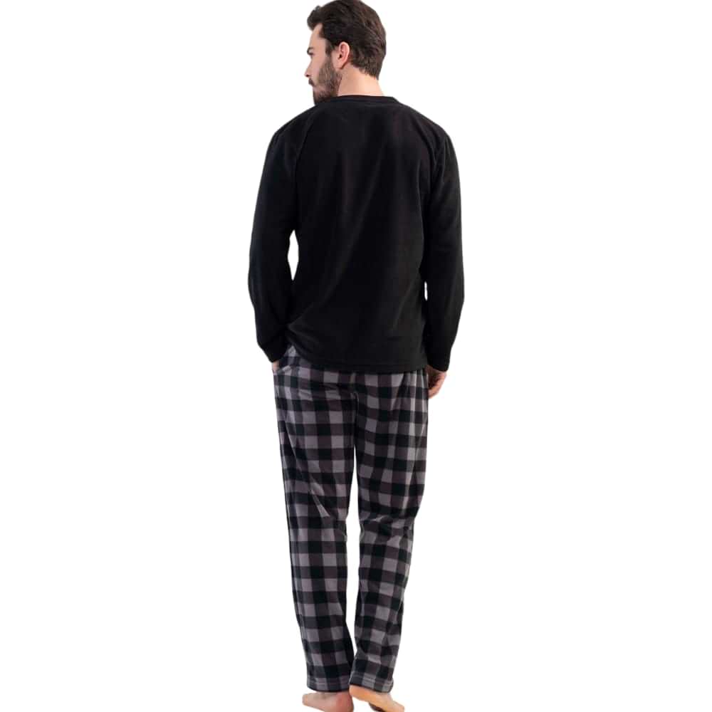 Black Local Fleece PJ