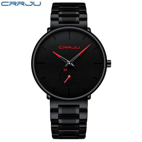 Black Red Metal Crrju 10 Watch
