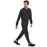 Black Simple Pattern Cotton PJ 