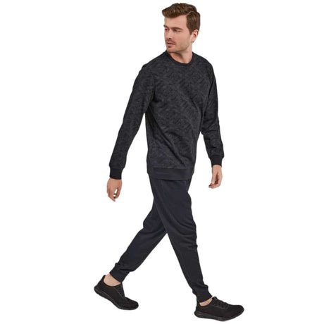 Black Simple Pattern Cotton PJ 
