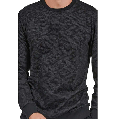 Black Simple Pattern Cotton PJ 