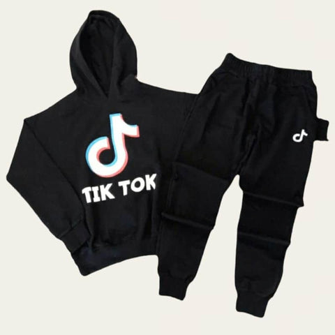 Black Tik Tok Jogging set