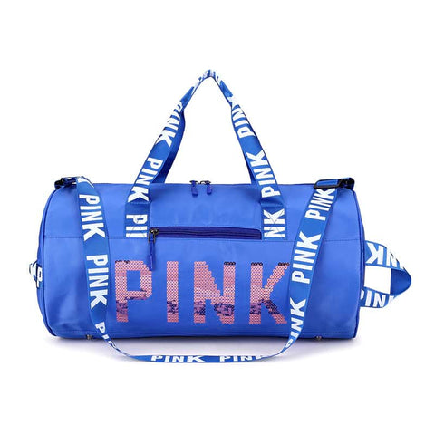 Blue  Pink Gym Bag 2