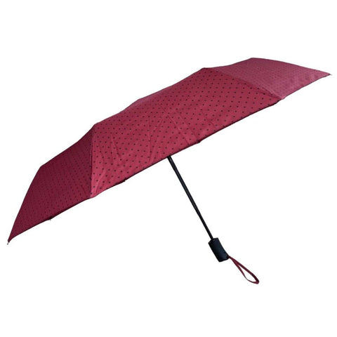 Burgundy Dots Simple Umbrella S78