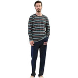 Dark Blue Rays Pajama 1-2