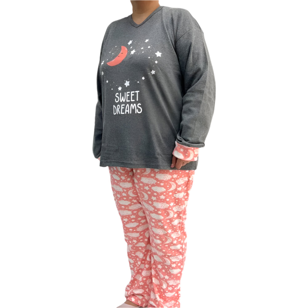 Dark Grey Sweet Dreams 2 Pajama (Big Size)