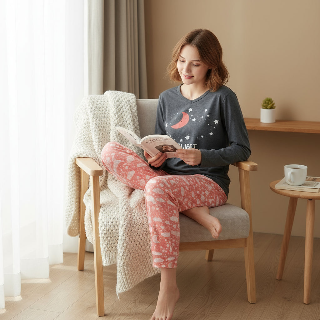 Dark Grey Sweet Dreams 2 Pajama (Big Size)