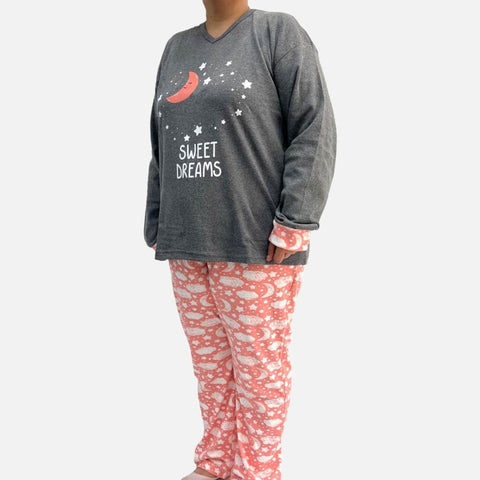 Dark Grey Sweet Dreams 2 Pajama (Big Size)