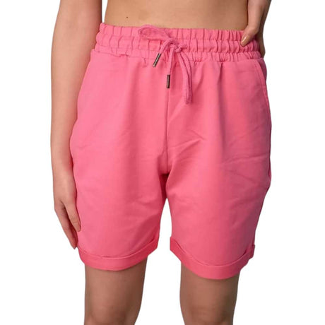 Fuchsia Cotton Shorts